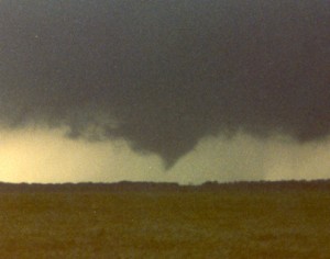 Weak tornado near Concho, OK.